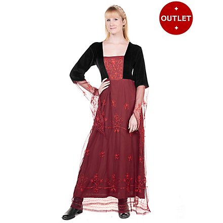 Abito medievale in velluto con tulle - Augusta
